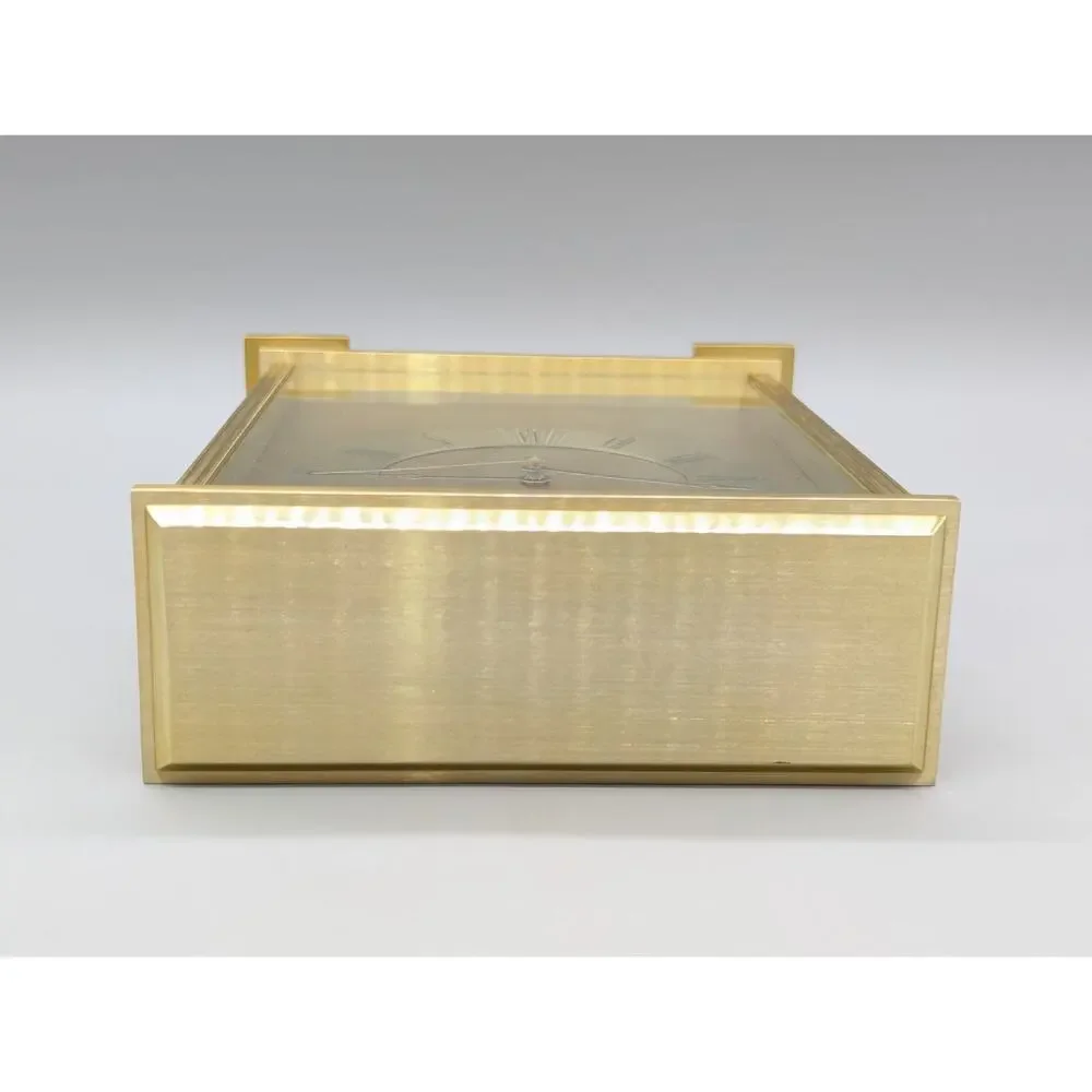 Howard Miller Exton 645-569 Brass Carriage Desk Shelf Mantel Clock Works Great